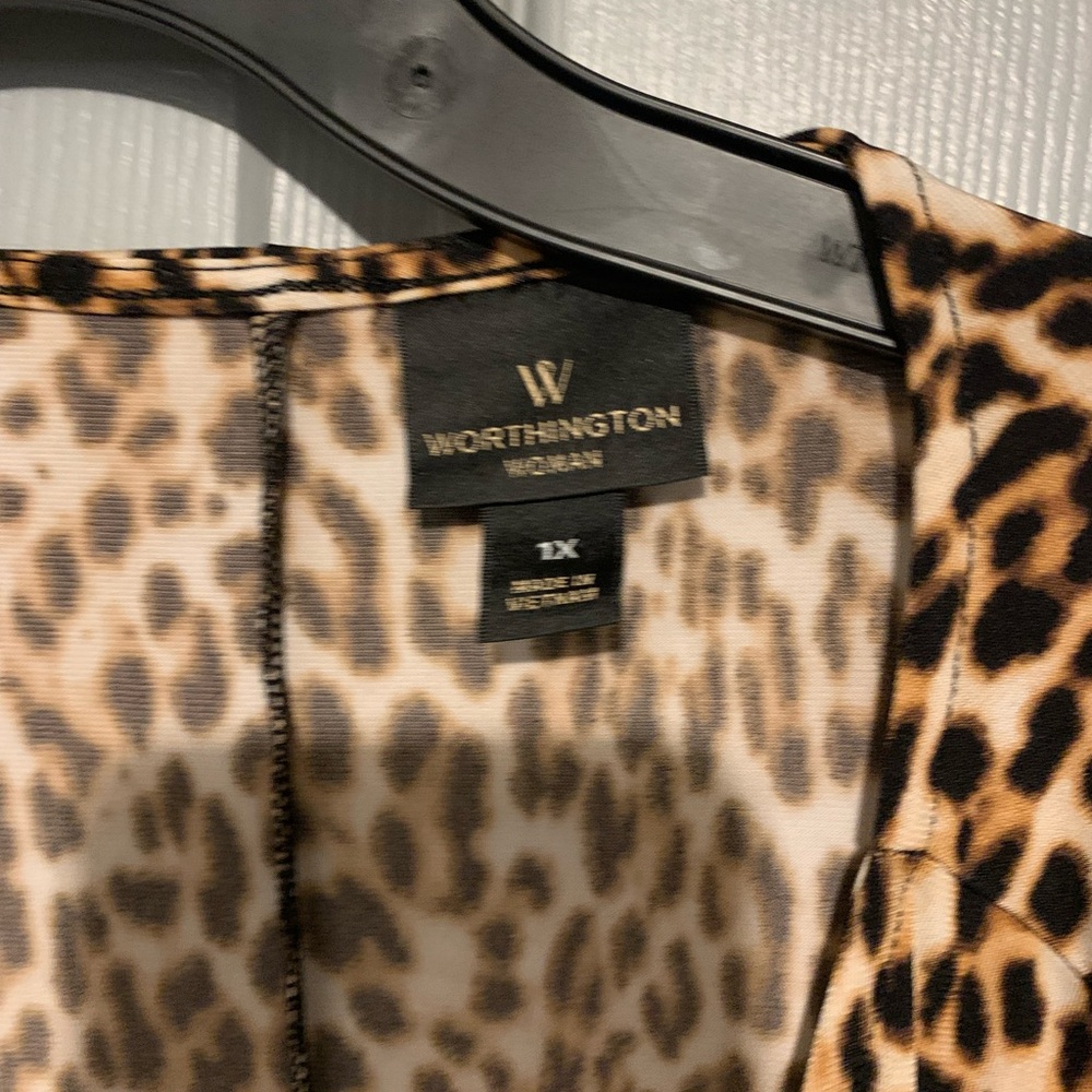 Worthington Animal Print Top